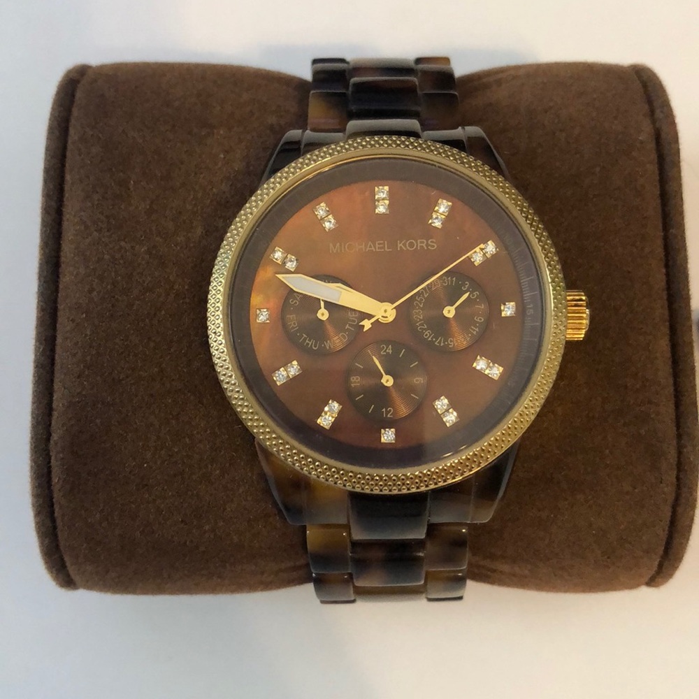 Tortoise shell Michael Kors Watch